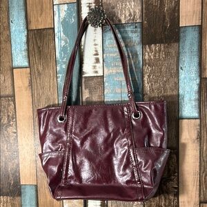 Relic Chic Burgundy Tote Bag